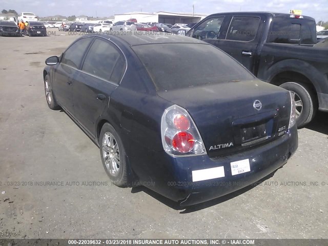 1N4AL11D46N349747 - 2006 NISSAN ALTIMA S/SL BLUE photo 3