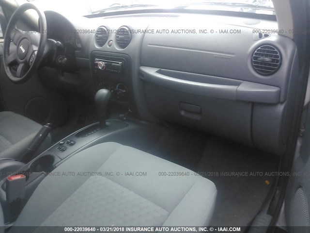 1J4GK48K17W541095 - 2007 JEEP LIBERTY SPORT ვერცხლისფერი ფოტო 5