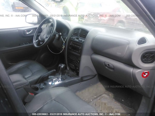 KM8SC13D13U450818 - 2003 HYUNDAI SANTA FE GLS/LX BLACK photo 5