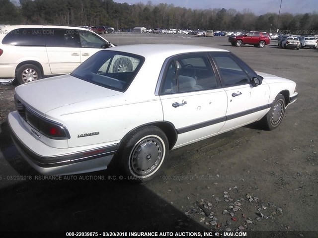 1G4HP52K3TH408603 - 1996 BUICK LESABRE CUSTOM WHITE photo 4