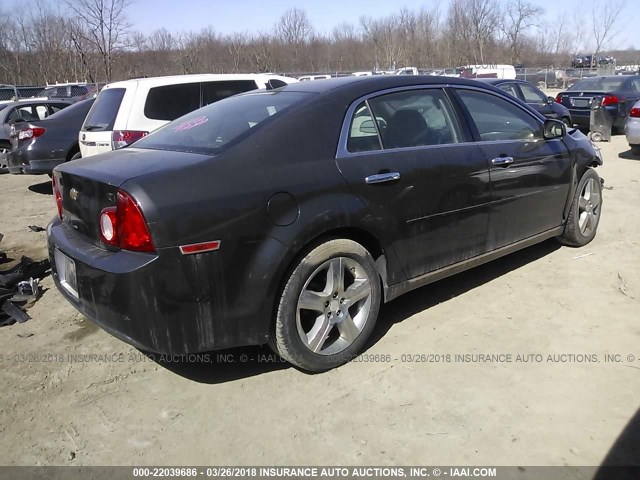 1G1ZC5E09CF343369 - 2012 CHEVROLET MALIBU 1LT BLACK photo 4