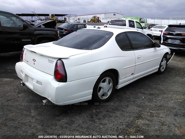 2G1WX15K139163216 - 2003 CHEVROLET MONTE CARLO SS თეთრი ფოტო 4
