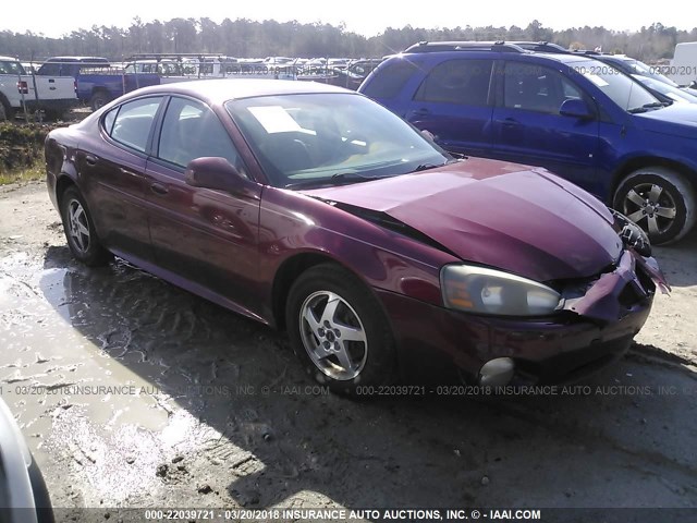 2G2WP522841350010 - 2004 PONTIAC GRAND PRIX GT BURGUNDY photo 1