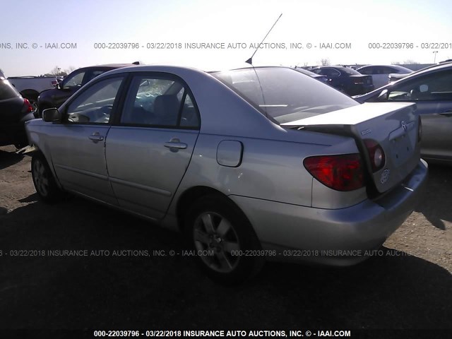 2T1BR38E64C228323 - 2004 TOYOTA COROLLA CE/LE/S SILVER photo 3