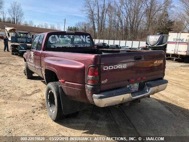 1B7MF336X1J524267 - 2001 DODGE RAM 3500 PURPLE photo 10