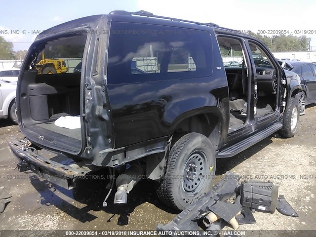 1GKS1KE03BR375555 - 2011 GMC YUKON XL C1500 SLT BLACK photo 4