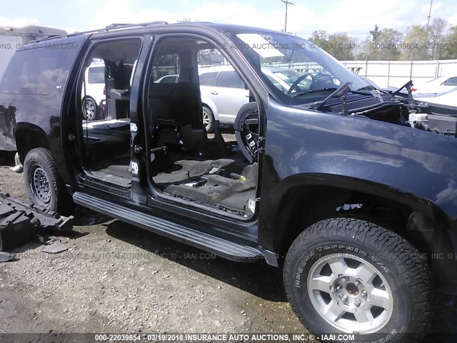 1GKS1KE03BR375555 - 2011 GMC YUKON XL C1500 SLT BLACK photo 6