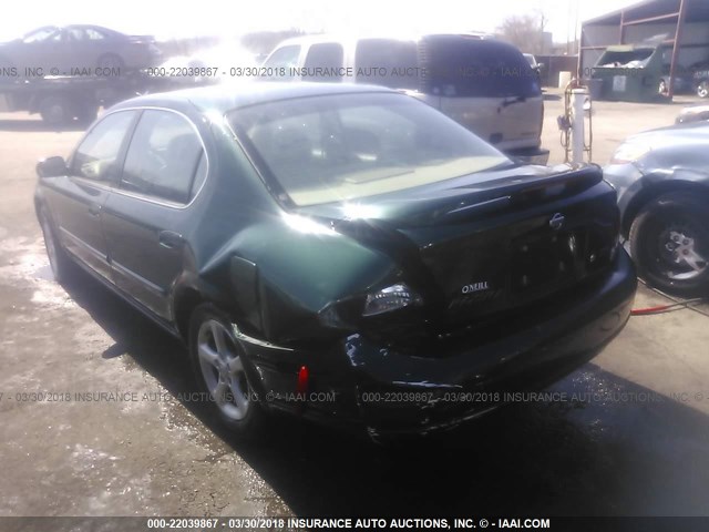 JN1CA31A0YT001651 - 2000 NISSAN MAXIMA GLE/GXE/SE GREEN photo 3