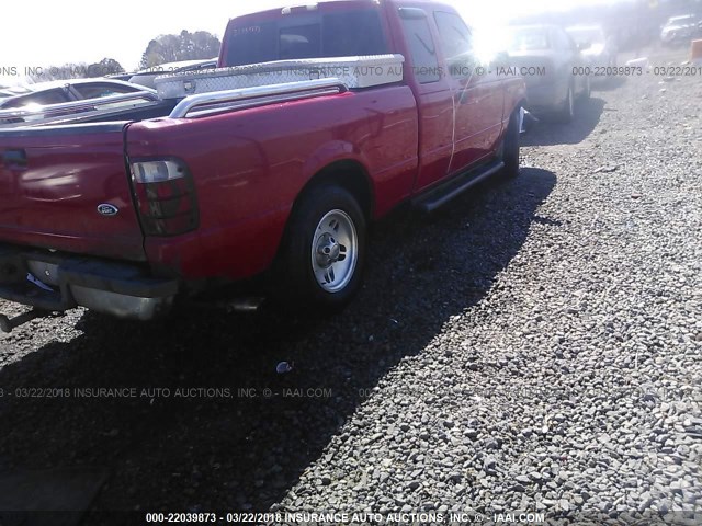 1FTYR44U52PA34409 - 2002 FORD RANGER SUPER CAB RED photo 4