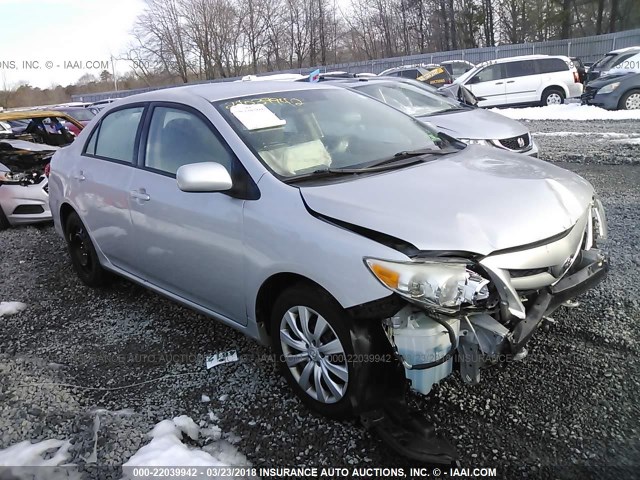 2T1BU4EEXCC900617 - 2012 TOYOTA COROLLA S/LE SILVER photo 1