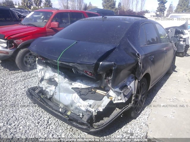 3VWRA71K78M195288 - 2008 VOLKSWAGEN JETTA WOLFSBURG 黑色 照片 4