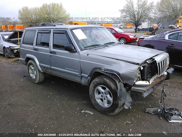 1J4FT48S2YL168063 - 2000 JEEP CHEROKEE SPORT GRAY photo 1