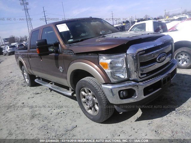 1FT7W2BT7BEC50681 - 2011 FORD F250 SUPER DUTY BROWN photo 1
