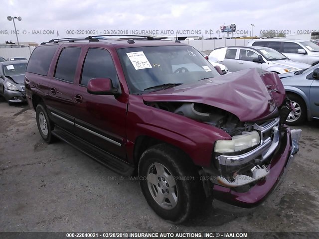 3GNEC16Z34G305266 - 2004 CHEVROLET SUBURBAN C1500 BURGUNDY photo 1