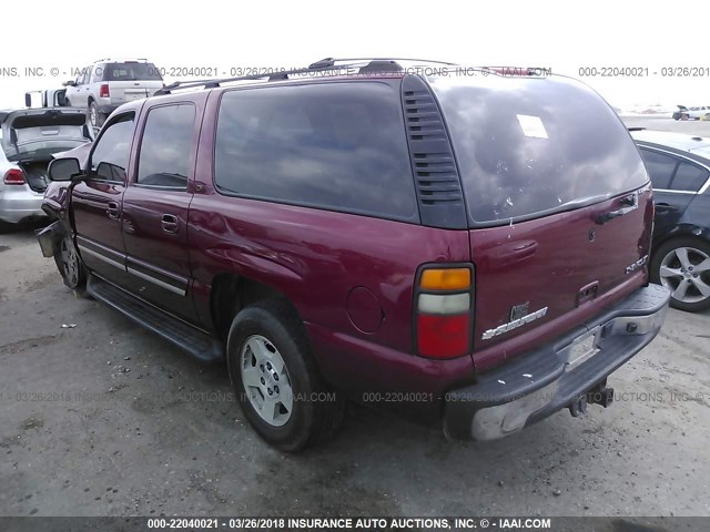 3GNEC16Z34G305266 - 2004 CHEVROLET SUBURBAN C1500 BURGUNDY photo 3