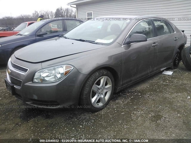 1G1ZA5E01CF320495 - 2012 CHEVROLET MALIBU LS BROWN photo 2
