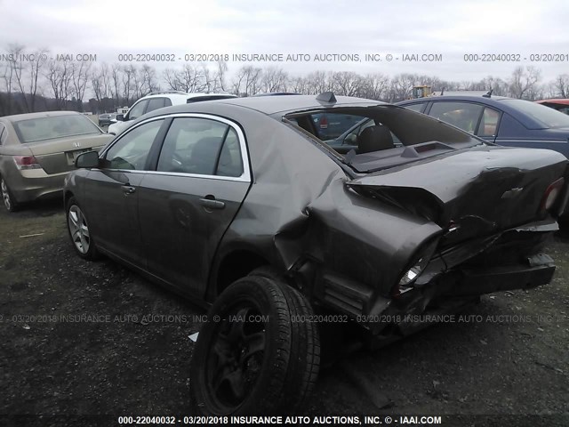 1G1ZA5E01CF320495 - 2012 CHEVROLET MALIBU LS BROWN photo 3