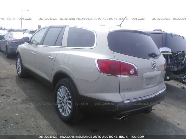 5GAER23798J181803 - 2008 BUICK ENCLAVE CXL TAN photo 3