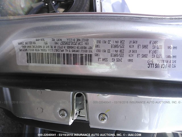 1C4PJMCX2JD505267 - 2018 JEEP CHEROKEE LATITUDE Gümüş foto 9