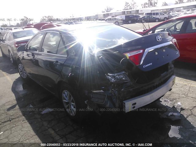 4T4BF1FK8FR450150 - 2015 TOYOTA CAMRY LE/XLE/SE/XSE Dark Blue photo 3