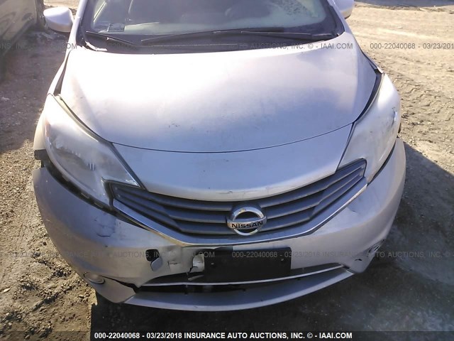 3N1CE2CP3FL367072 - 2015 NISSAN VERSA NOTE S/S PLUS/SV/SL/SR SILVER photo 6