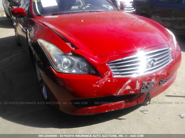 JNKCV64E98M121202 - 2008 INFINITI G37 JOURNEY/SPORT RED photo 6