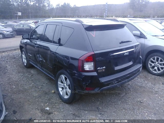 1C4NJDBB3FD134933 - 2015 JEEP COMPASS SPORT BLACK photo 3