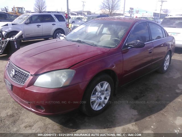 1N4AL11D16C217590 - 2006 NISSAN ALTIMA S/SL RED photo 2