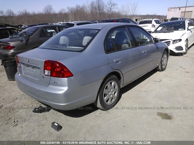 2HGES25713H517682 - 2003 HONDA CIVIC EX SILVER photo 4
