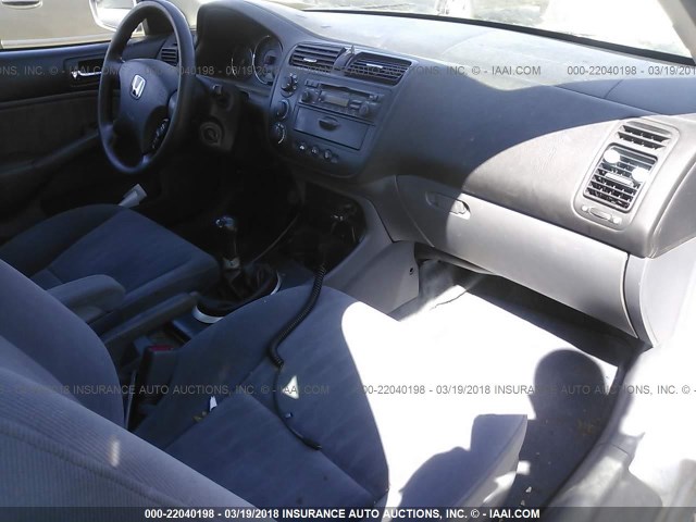 2HGES25713H517682 - 2003 HONDA CIVIC EX SILVER photo 5