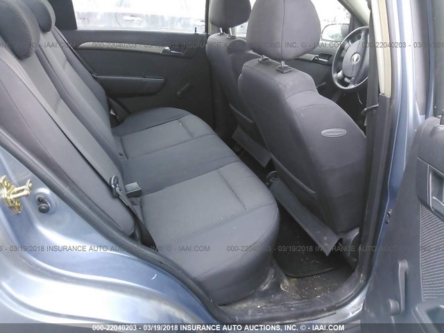 KL1TD56637B066512 - 2007 CHEVROLET AVEO LS BLUE photo 8