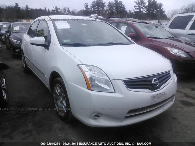 3N1AB6AP8CL716748 - 2012 NISSAN SENTRA 2.0/2.0S/SR/2.0SL WHITE photo 1