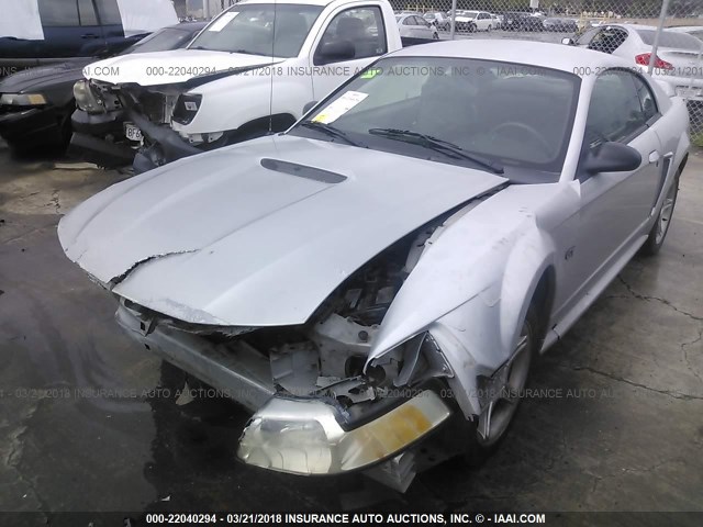 1FAFP42X5YF235919 - 2000 FORD MUSTANG GT SILVER photo 2