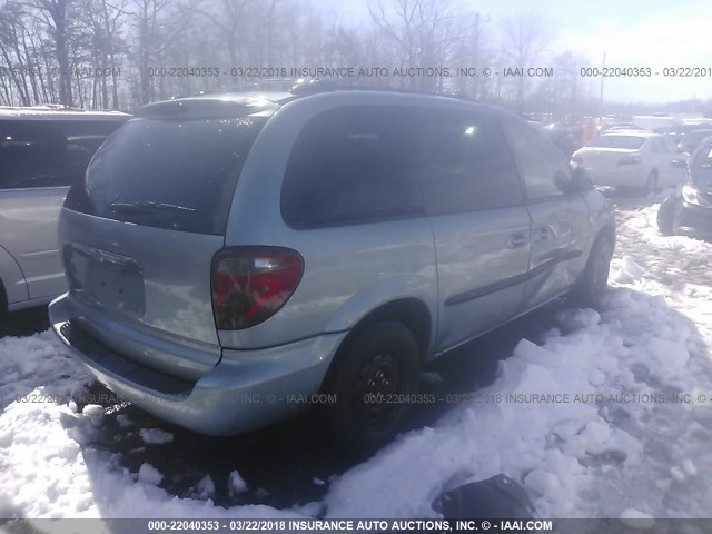 1C4GP45R94B565351 - 2004 CHRYSLER TOWN & COUNTRY  BLUE photo 4