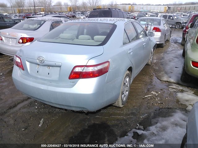 4T4BE46K49R109739 - 2009 TOYOTA CAMRY SE/LE/XLE BLUE photo 4