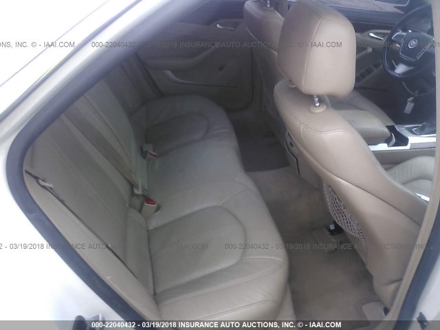1G6DF577980137114 - 2008 CADILLAC CTS WHITE photo 8