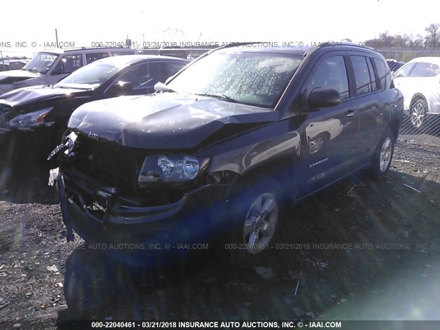 1C4NJCBA1FD250312 - 2015 JEEP COMPASS SPORT GRAY photo 2