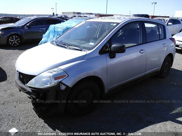 3N1BC13E87L388253 - 2007 NISSAN VERSA S/SL SILVER photo 2