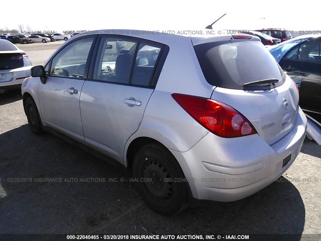 3N1BC13E87L388253 - 2007 NISSAN VERSA S/SL SILVER photo 3