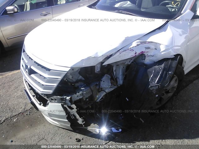 5J6TF2H53CL007738 - 2012 HONDA CROSSTOUR EXL WHITE photo 6