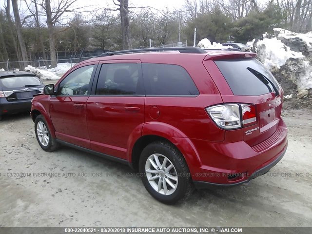 3C4PDDBG2GT200847 - 2016 DODGE JOURNEY SXT RED photo 3