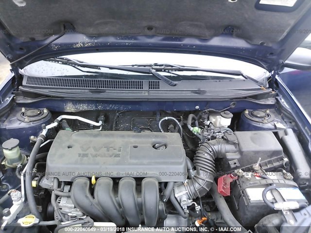 2T1KR32E85C550486 - 2005 TOYOTA COROLLA MATRIX XR Dark Blue photo 10