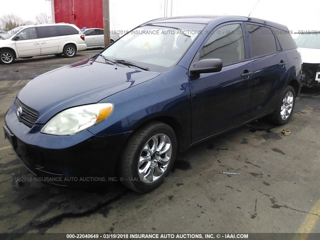 2T1KR32E85C550486 - 2005 TOYOTA COROLLA MATRIX XR Dark Blue photo 2