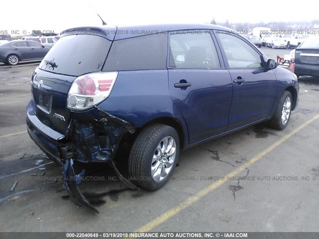 2T1KR32E85C550486 - 2005 TOYOTA COROLLA MATRIX XR Dark Blue photo 4