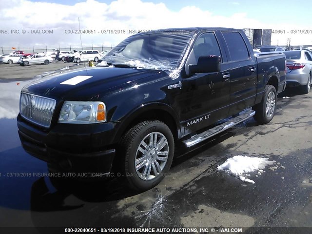 5LTPW18537FJ11908 - 2007 LINCOLN MARK LT BLACK photo 2