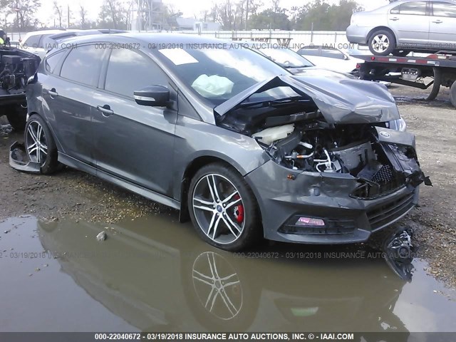 1FADP3L90HL337678 - 2017 FORD FOCUS ST GRAY photo 1