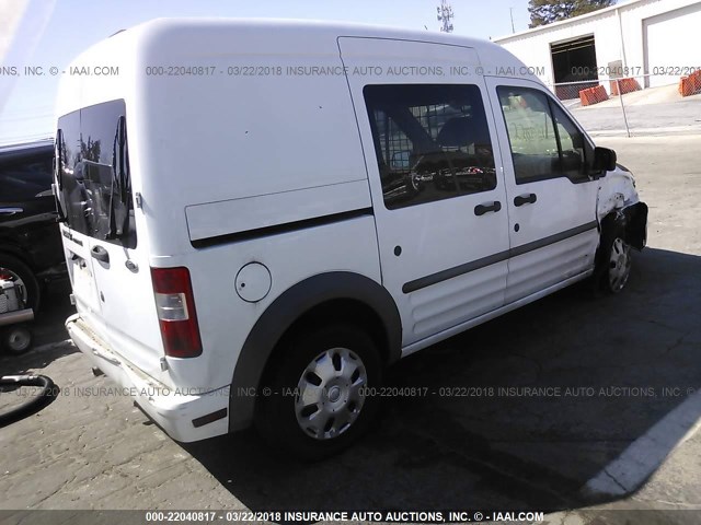 NM0LS6BN5AT034533 - 2010 FORD TRANSIT CONNECT XLT WHITE photo 4