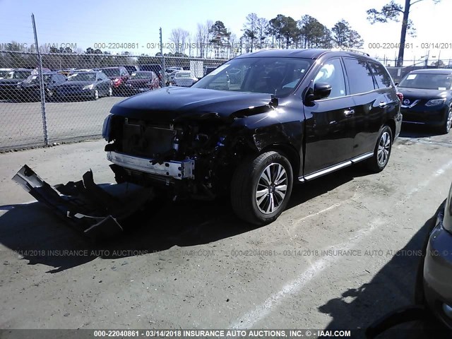 5N1DR2MN2HC648079 - 2017 NISSAN PATHFINDER S/SV/SL/PLATINUM 黑色 照片 2