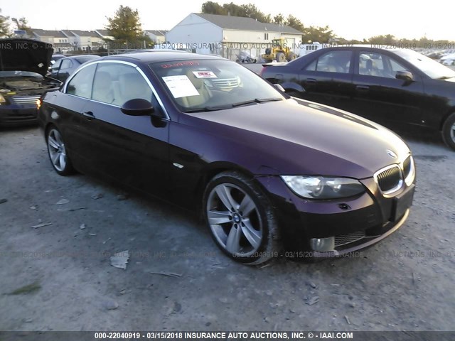 WBAWL73589P182744 - 2009 BMW 335 I MAROON photo 1