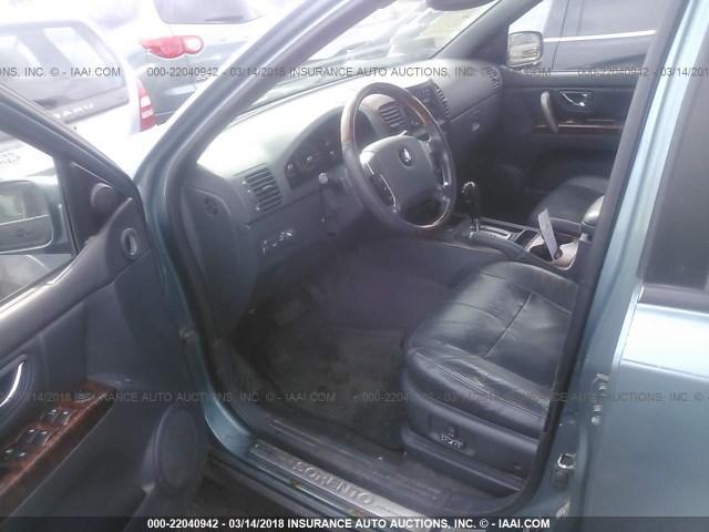 KNDJC733835167658 - 2003 KIA SORENTO EX/LX TEAL photo 5